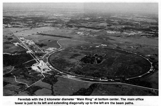 Aerial view of Main Ring at Fermilab