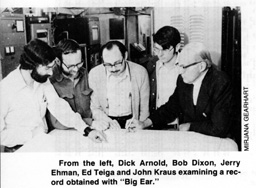 Dick Arnold, Bob Dixon, Jerry Ehman, Ed Teiga, and John Kraus