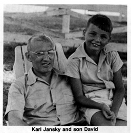 Photo of Karl Jansky and son David
