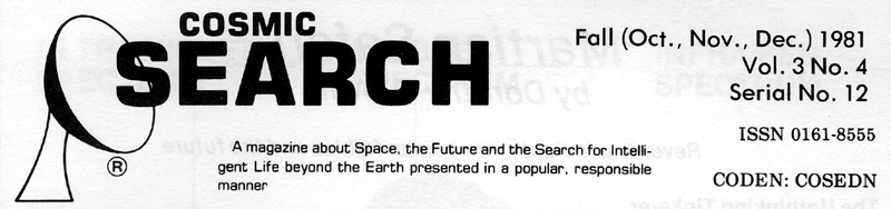 Graphic of Cosmic Search Logo