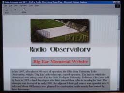 Big Ear website, home page