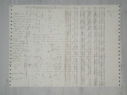 Wow! Signal Computer Printout; photo with flash